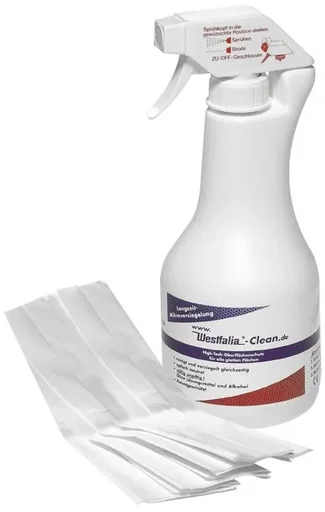 "Nettoyant pour vitres Clean, 500 ml avec chiffon en microfibre image"