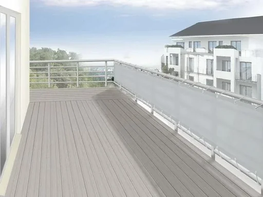 "Revêtement de balcon gris argenté clair 90 x 500 cm image"