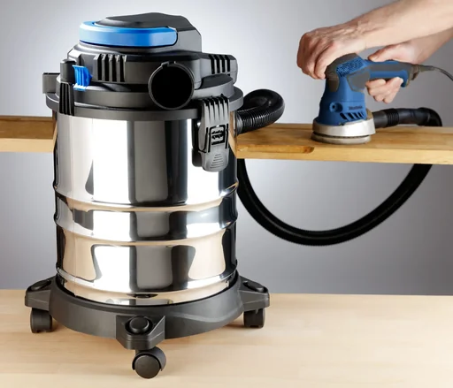 "Aspirateur eau et poussière 3 en 1 en acier inoxydable et souffleur image"