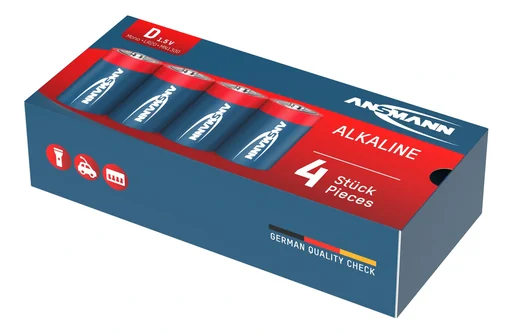 "Piles alcalines Mono D, 4 pièces image"