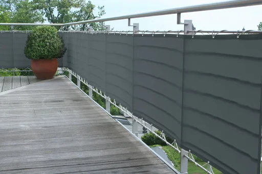 "Revêtement de balcon, anthracite, 90 x 300 cm image"