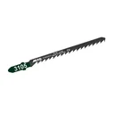 Lame de scie sauteuse CV, rectifiée en croix et avoyée, GL 100/VL 75 mm, ZT 4,0 mm/6TPI, lot de 5