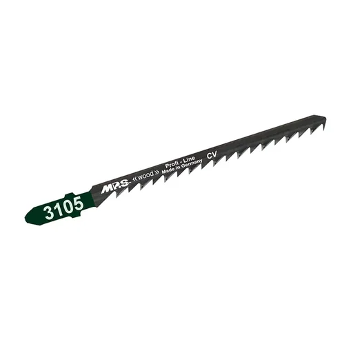 "Lame de scie sauteuse CV, rectifiée en croix et avoyée, GL 100/VL 75 mm, ZT 4,0 mm/6TPI, lot de 5 image"