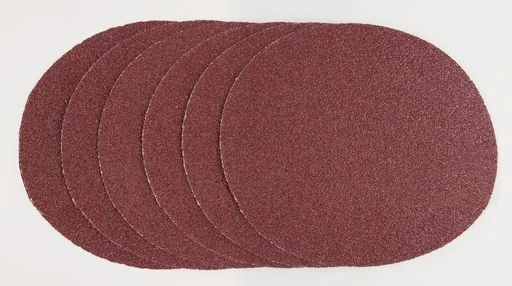 "Jeu de papier abrasif, diamètre 125 mm, autocollant, 6 pièces (2 x K60-K80-K120) image"