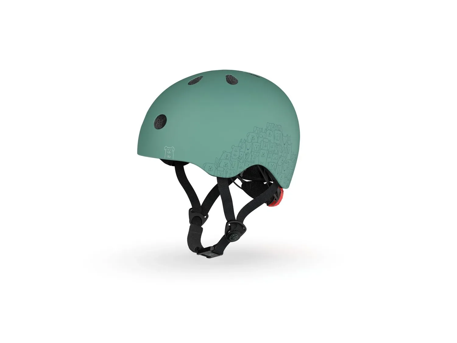 "Scoot & Ride Casque réfléchissant, Casque de scooter XXS-S - Steel, Couleur: Forêt image"
