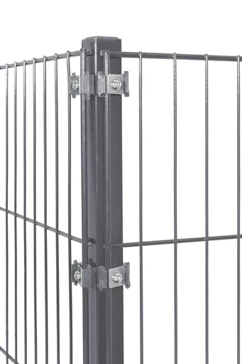 "Poteau d'angle pour panneaux de clôture à double et simple barre 1200 x 40 x 40 mm - anthracite image"