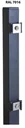 Poteaux pour panneaux de clôture à double et simple barre 1200 x 40 x 40 mm - anthracite