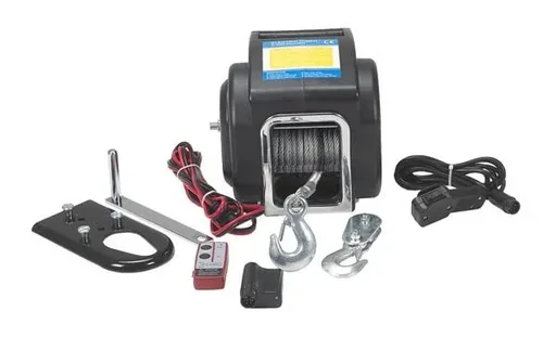 "Treuil motorisé portable, 6800 kg avec télécommande radio image"