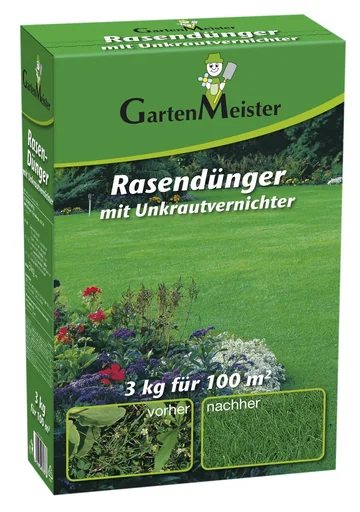 "Engrais pour pelouse avec désherbant, 3 kg pour environ 110 m² image"