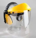 Protection auditive et faciale avec visière transparente