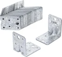 Connecteur d'angle avec nervure 70 x 70 x 55 mm, 25 pièces