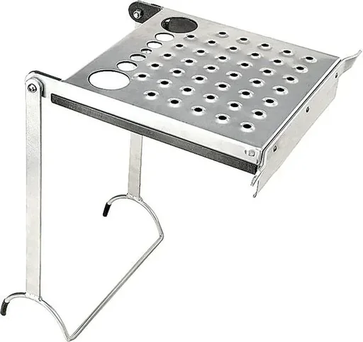 "Tabouret-échelle avec support d'outils pour toute échelle à barreaux image"