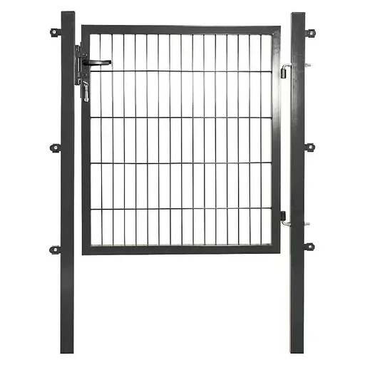 "Portillon pour panneau de clôture soudé, anthracite, à un vantail – 100 cm de haut – 100 cm de large image"