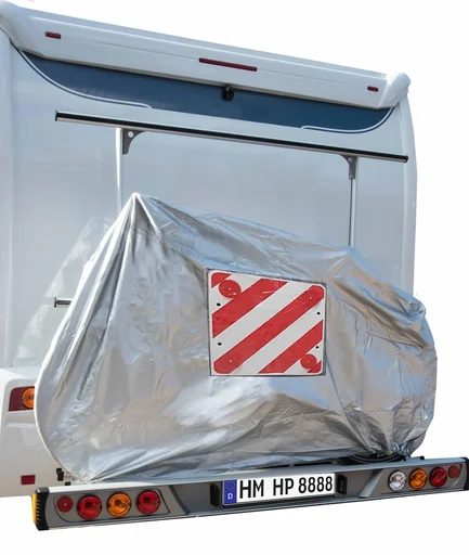 "Housse de protection pour vélo avec poche pour panneau de signalisation image"