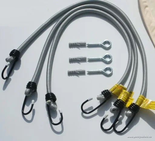 "Kit de montage pour voile d'ombrage triangulaire image"