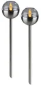 Lumières solaires clignotantes 2 en 1, ambre, lot de 2
