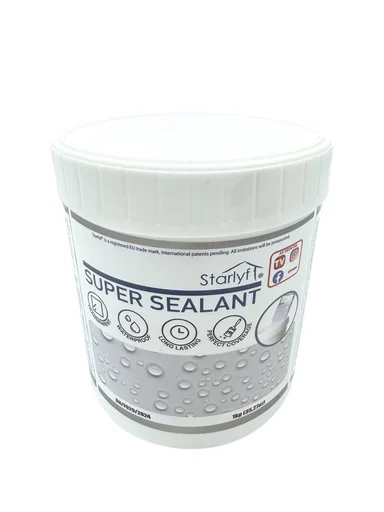 "Mastic d'étanchéité transparent et imperméable 1 kg image"