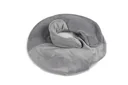 Bouillotte pour le cou avec housse en polaire, grise