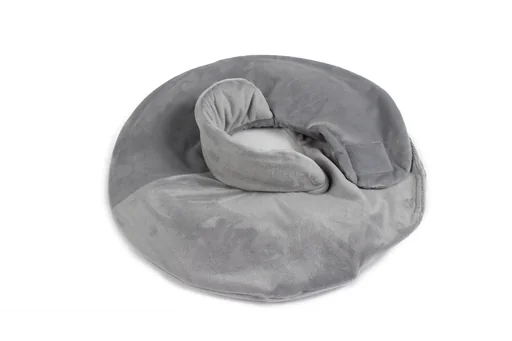 "Bouillotte pour le cou avec housse en polaire, grise image"