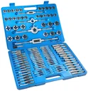 Coffret de tarauds et filières M2–M18, 110 pièces