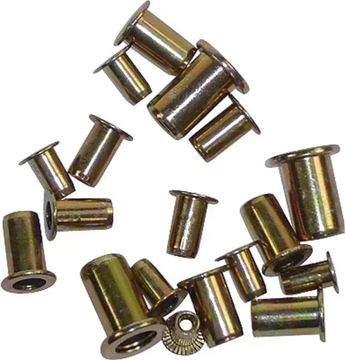 "Set d'écrous à riveter aveugles 100 pièces - M3, M4, M5, M6 25 pièces chacun image"