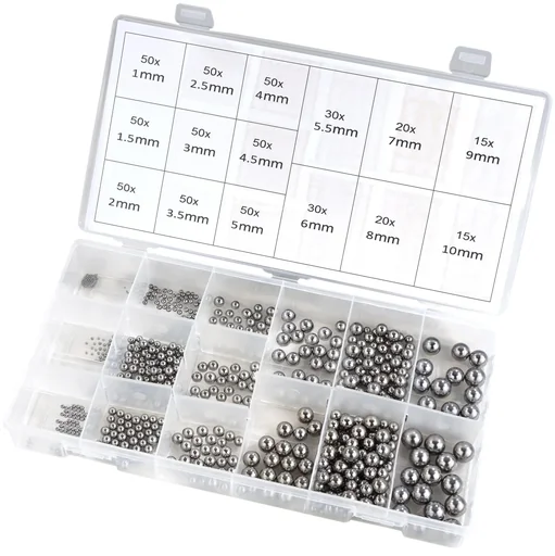 "Assortiment de billes de roulement en acier inoxydable, 580 pièces image"