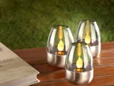 Bougies chauffe-plat solaires - lot de 3