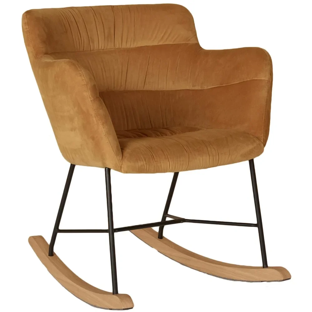 "Quax Chaise à bascule / Chaise d'allaitement jaune moutarde image"