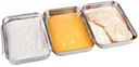 Ensemble de bacs à paner, 3 pièces