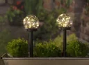 Lot de boules solaires, 10 cm, lot de 2