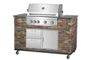 Cuisine d'extérieur encastrable avec grill