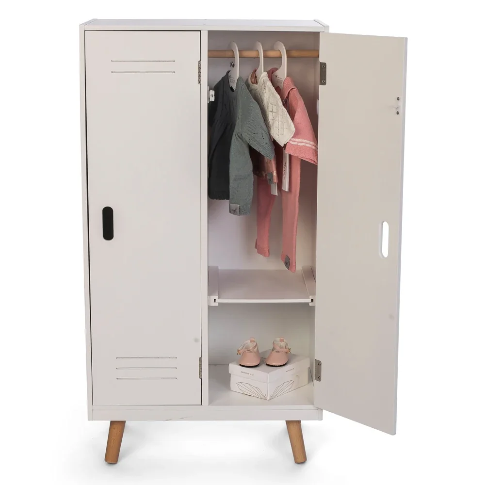 "by Astrup Armoire de poupées bois blanc image"