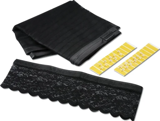 "Moustiquaire Magic Klick 90 x 210 cm pour portes, noire avec fermeture magnétique image"