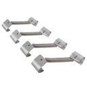 Hérisson de gouttière - lot de 4 avec protection contre le vent, pour gouttières de 150-200 mm