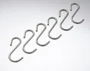 Westfalia lot de 6 crochets en acier inoxydable