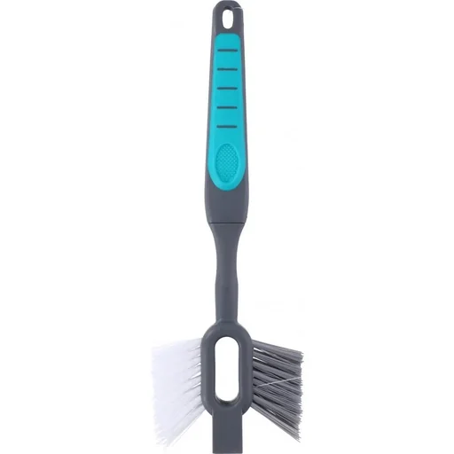 "2-in-1 tile and grout brush 30 cm grey/blue image"