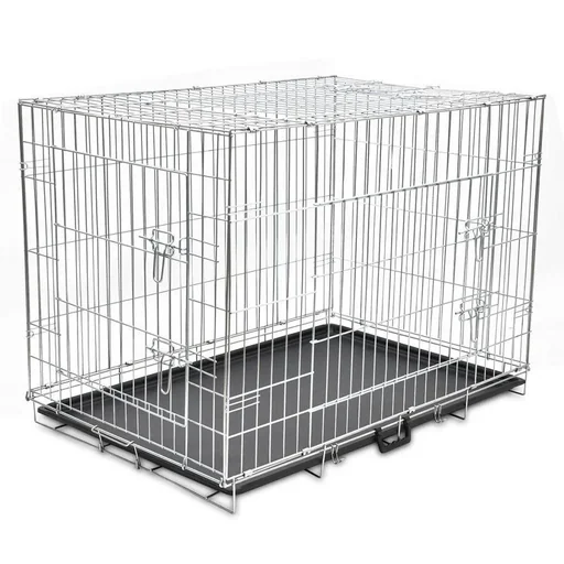 "Foldable XL metal dog house image"