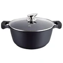 Casserole dish - with glass lid - 40 cm - Black
