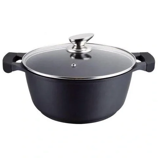 "Casserole dish - with glass lid - 40 cm - Black image"