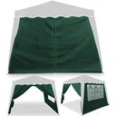 2x side wall folding pavilion Capri green 3x3m