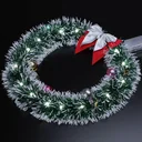 Christmas wreath - LED - Silver Ø32cm