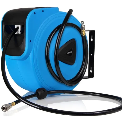 "Pneumatic hose reel 30m quick coupling 1/4 image"