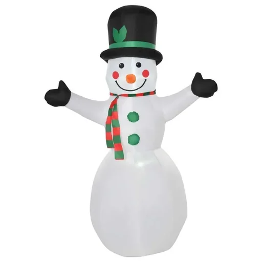 "1.93 m inflatable snowman with 2 module lights Christmas decoration image"