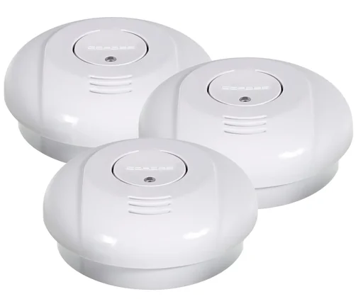 "10-year smoke alarm VdS approved in a set of 3 image"