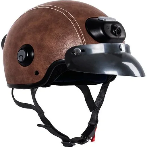 "Airwheel C6 motorcycle helmet brown/black image"