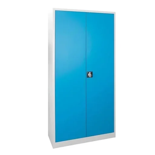 "Double-door wardrobe RAL 7035/5012, 195x92x42cm image"