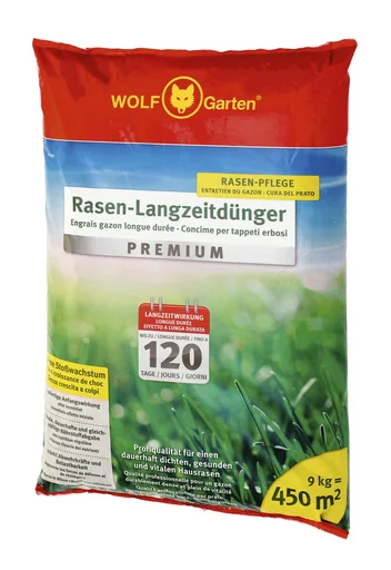 "Long-term lawn fertilizer "Premium" for up to 450 m², 9 kg image"