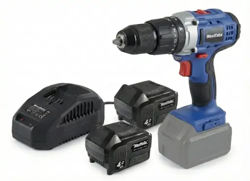 "Perceuse à percussion sans fil 18 V Li-Ion incluant 2 batteries de 4 Ah et chargeur image"