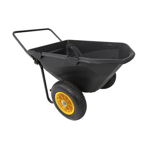 "Brouette Cub Cart 198L 71×127×74 cm Noir – 181 kg de charge utile, roues en caoutchouc plein image"