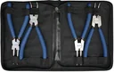 Circlip pliers set, 150 mm, 4 pieces
